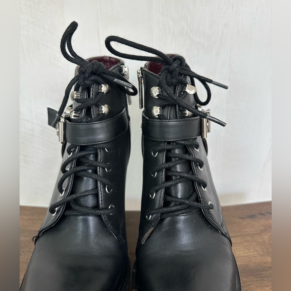 BCBG Lace Up Heel Ankle Boots - Picture 6 of 10